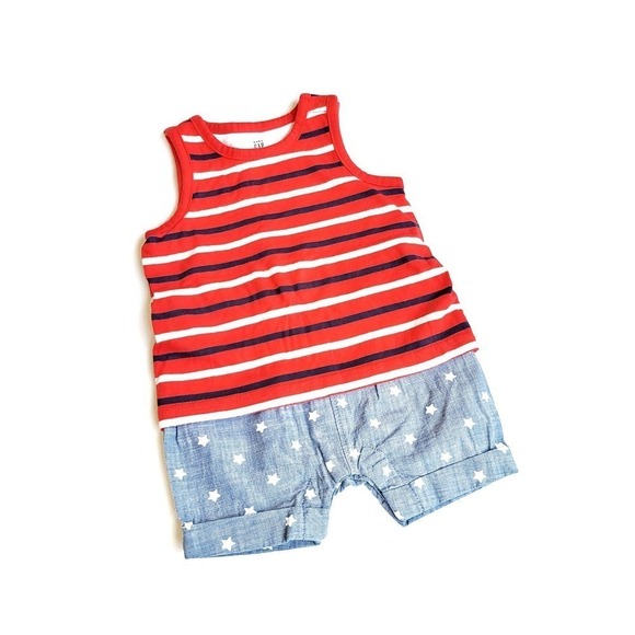 Gap Red White & Blue Romper 3m -New! - Picture 1 of 4